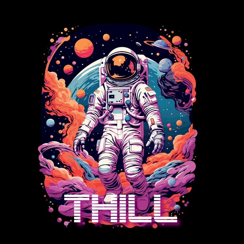 THILL - Beau prénom de garçon avec astronaute cool