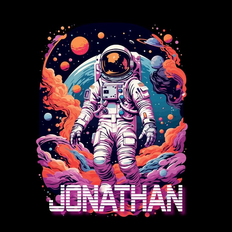 JONATHAN – Beau prénom de garçon avec astronaute