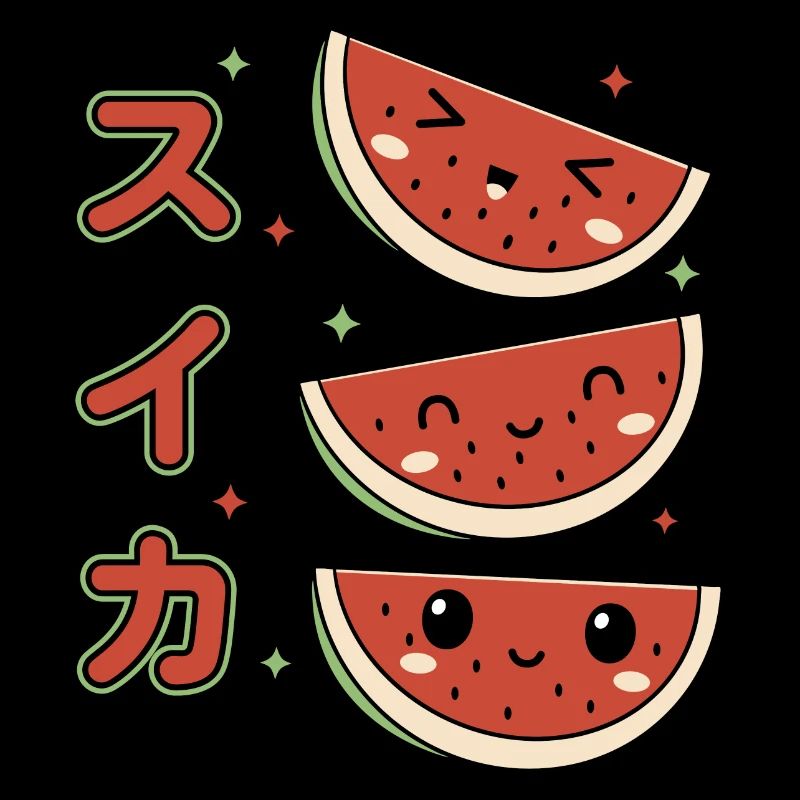 Pastèques Kawaii