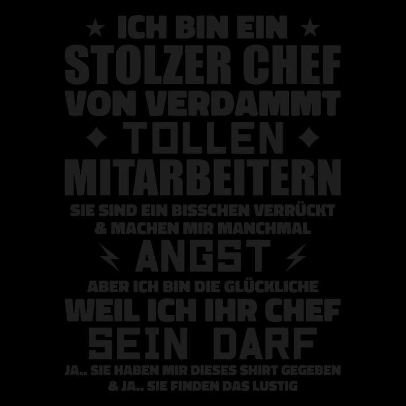 Ein stolzer chef von verdammt tollen mitarbeitern