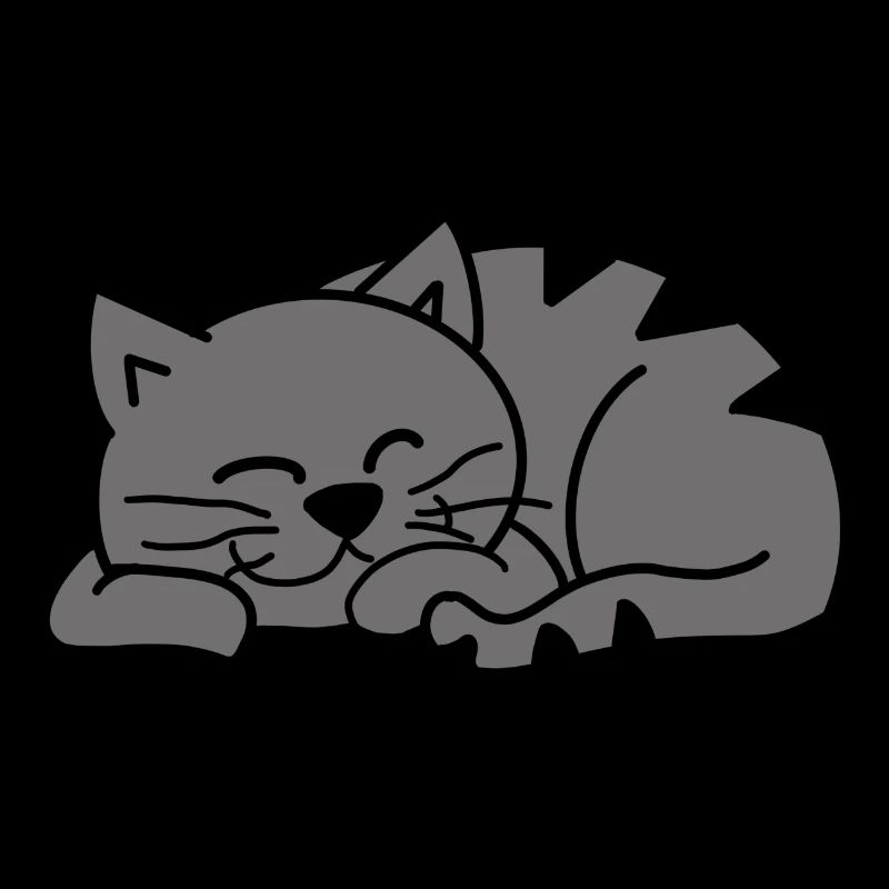 Graue Schlafende Katze / Sleeping grey cat