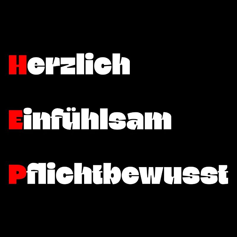 Heilerziehungspfleger HEP MFA Herz Spruch