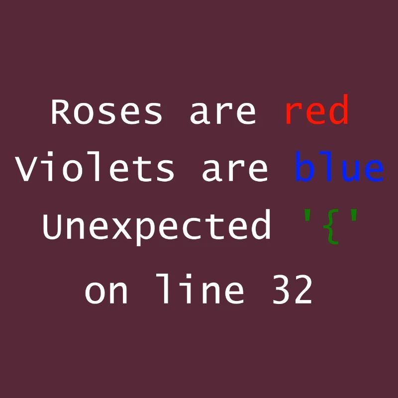 Unexpected on line | Programmer Computer Scientist