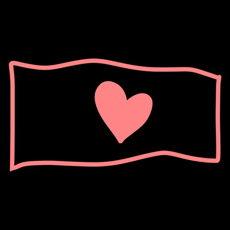herz flagge rosa symbol form liebe