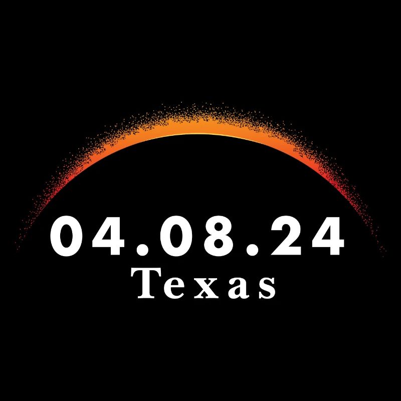 Trajectoire de l’éclipse solaire totale de la totalité Texas avril