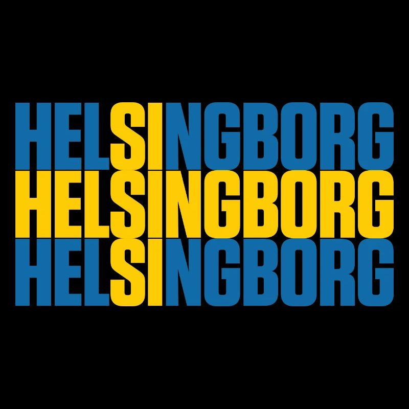 Helsingborg Sweden Flag