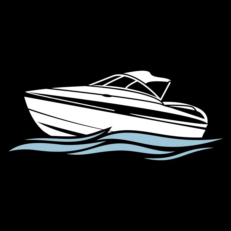 Graphique de bateau à moteur pour capitaine de bateau
