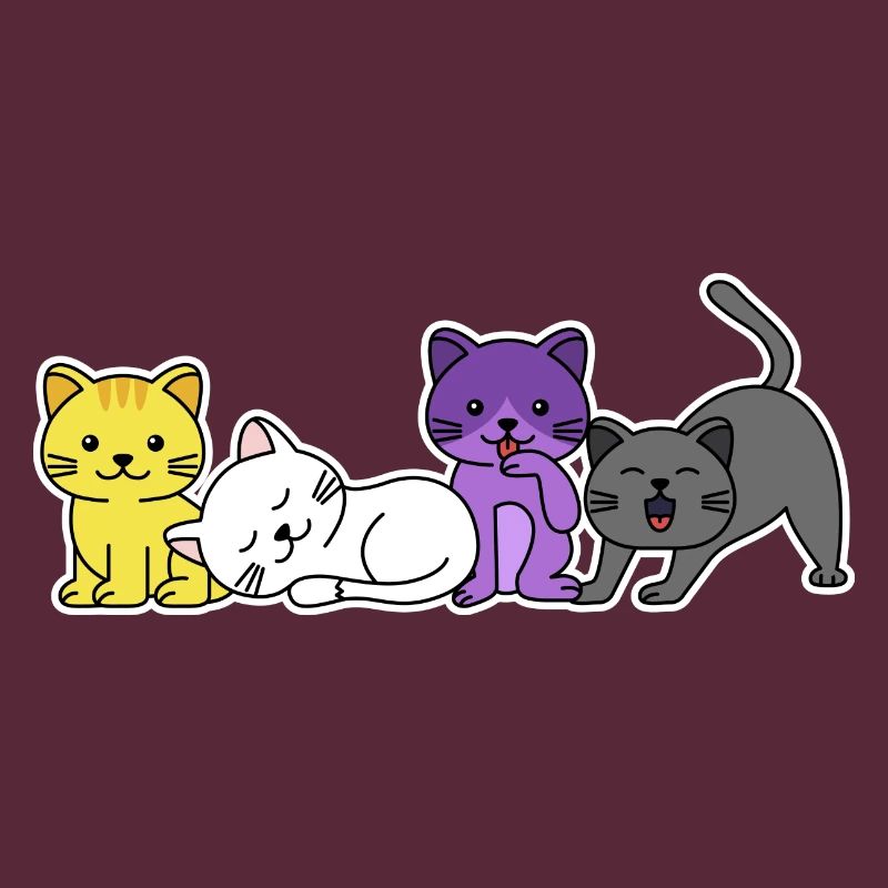 Non-binary flag cat design for proud Enbys