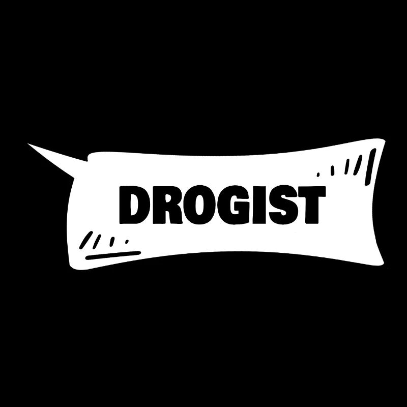 Drogist als Sprechblase