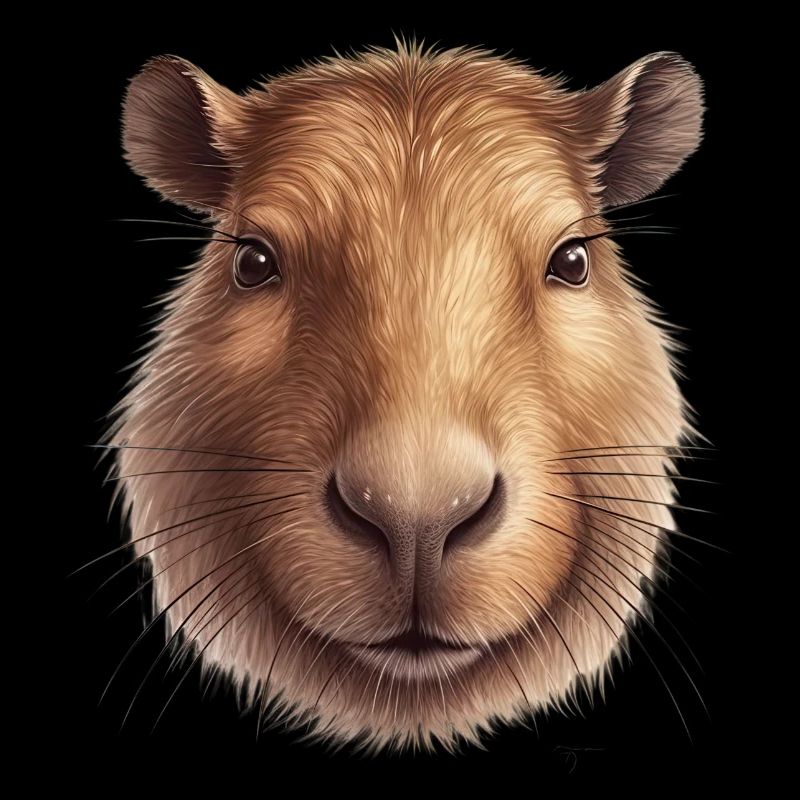 Capybara capybara retro rodent animal funny