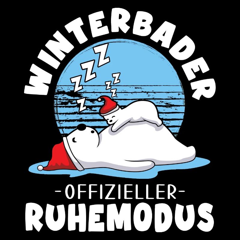Eisbader Winterbaden Eiswasser Eisbär Winterruhe