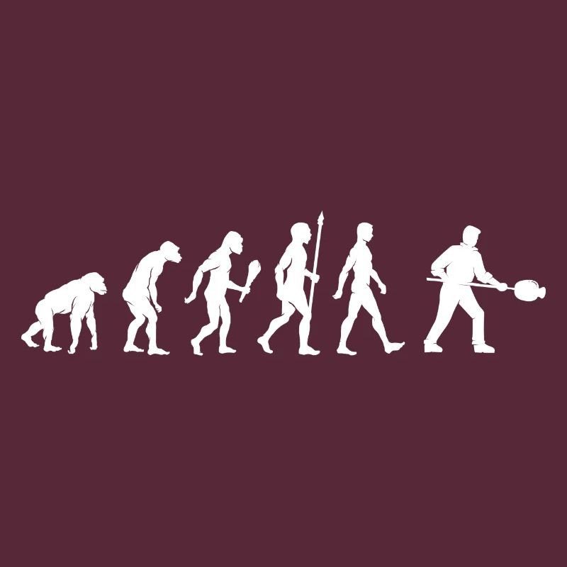 Lustige Glasbläser Evolution Glaser Geschenkidee