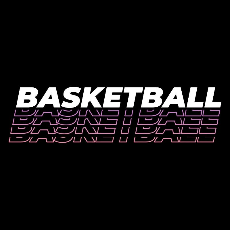 Police de basket- élégante