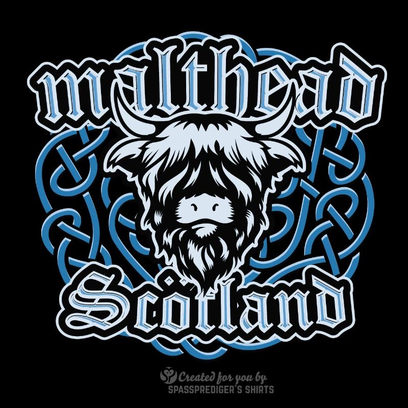 Malt Whiskey Malthead Celtic Braid Pattern