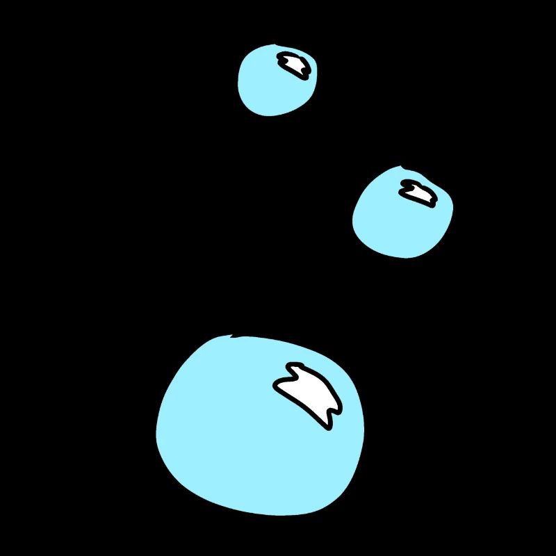 Soap Bubbles Circles Shape Water Blue