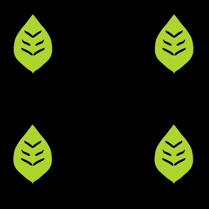 four leaves leaf green nature pattern