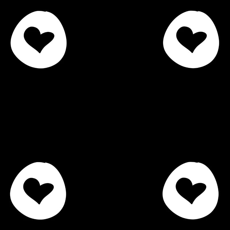Heart Four Hearts Shape Circle Symbol Frame
