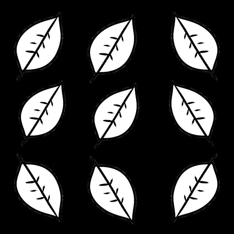 Pattern Leaf Leaves Frame Shape Nature