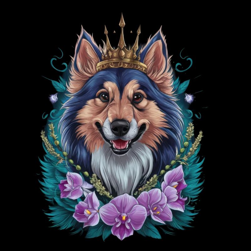 Chien d’élan norvégien dans la conception de bande dessinée