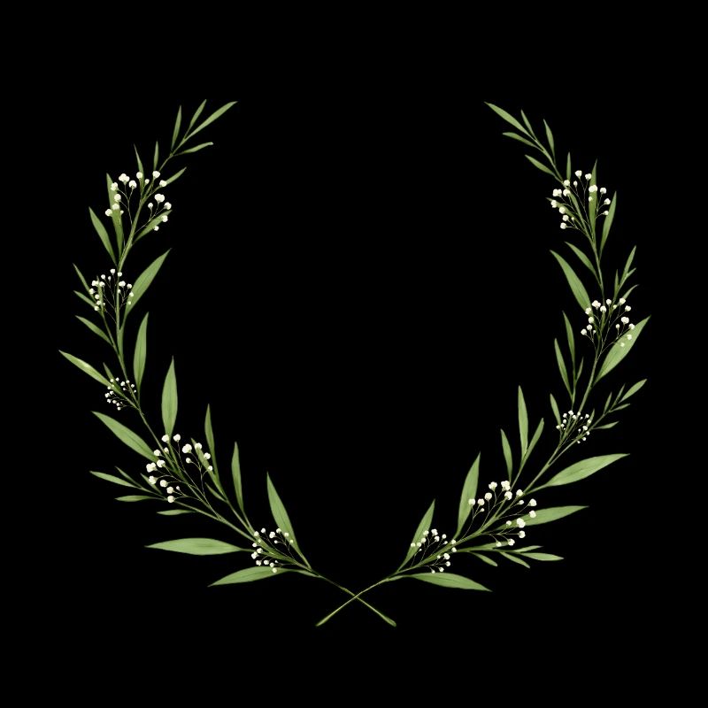 Eukalpytus Kranz - Crest, personalisierbar