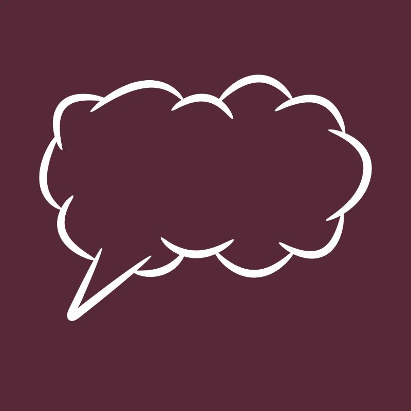 Speech bubble thought bubble