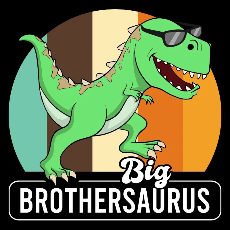 Big Brothersaurus Retro Dinosaur Brother Dino