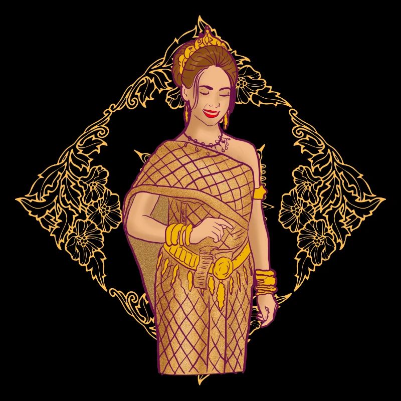 Cambodia Tradition Dance Khmer Apsara I Gift