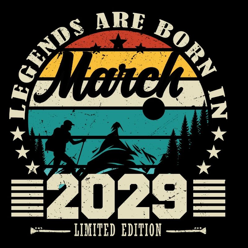 Mars 2029. Cadeau d'anniversaire mars 2029.
