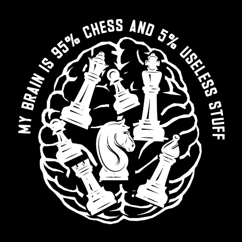 Lusitger Schachspieler Spruch I Schach