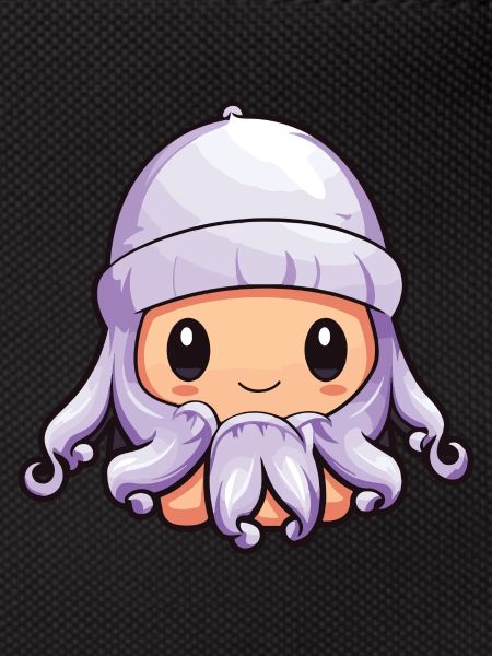 Oktopus Winter Krake Comic