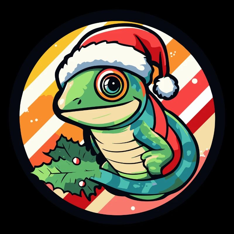 Chameleon Christmas Animal