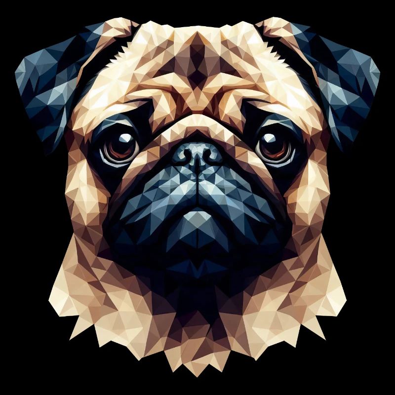 Carlin Chien Polygone Portrait Art Style