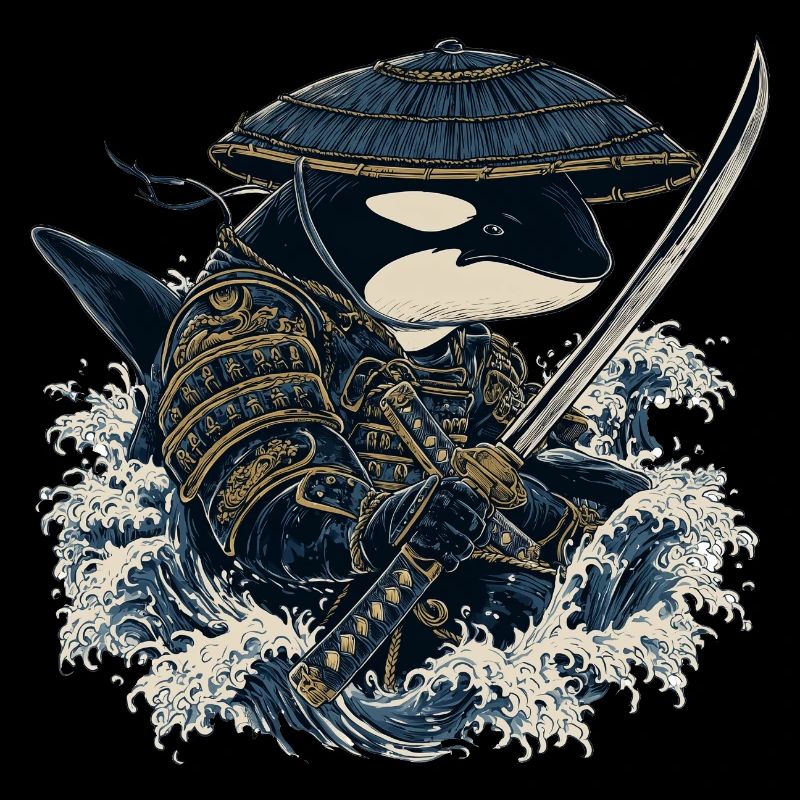Orca Samurai Design – Kriegerischer Killerwal