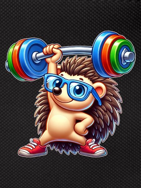 Hedgehog Barbell Fitness Training