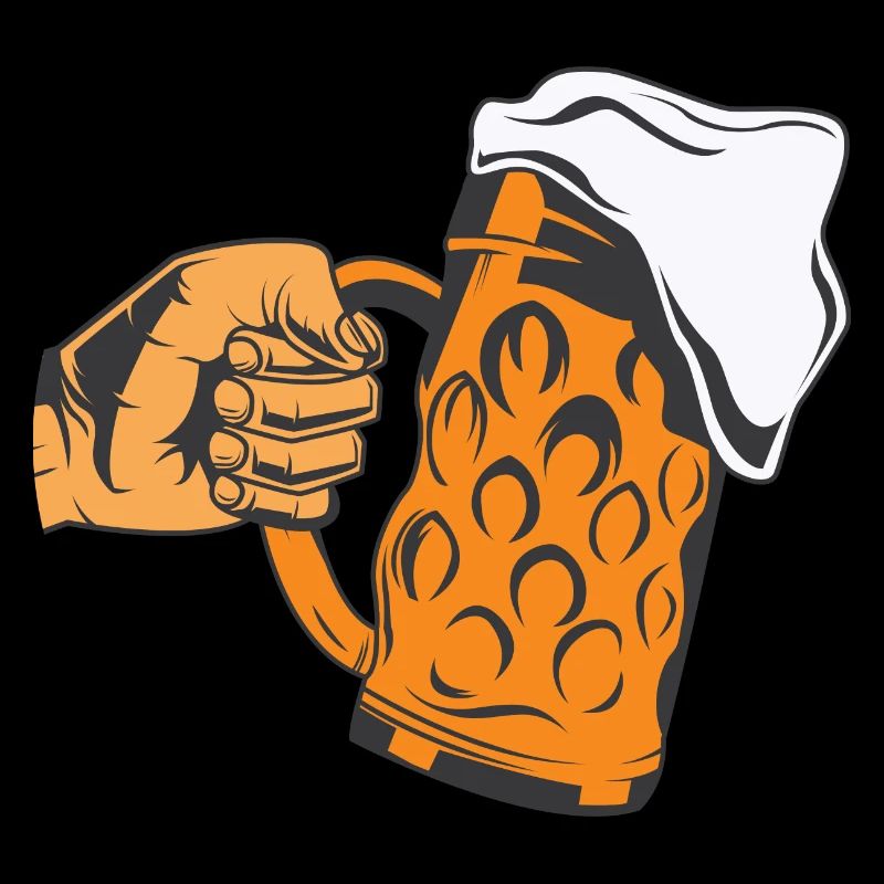 Hand mit Bier