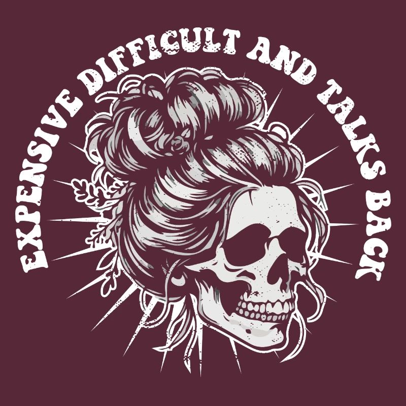 Skeleton Messy Bun Expensive Difficult And Talks