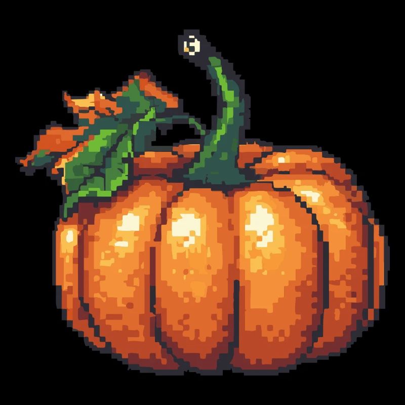 Pumpkin Pixel Icon
