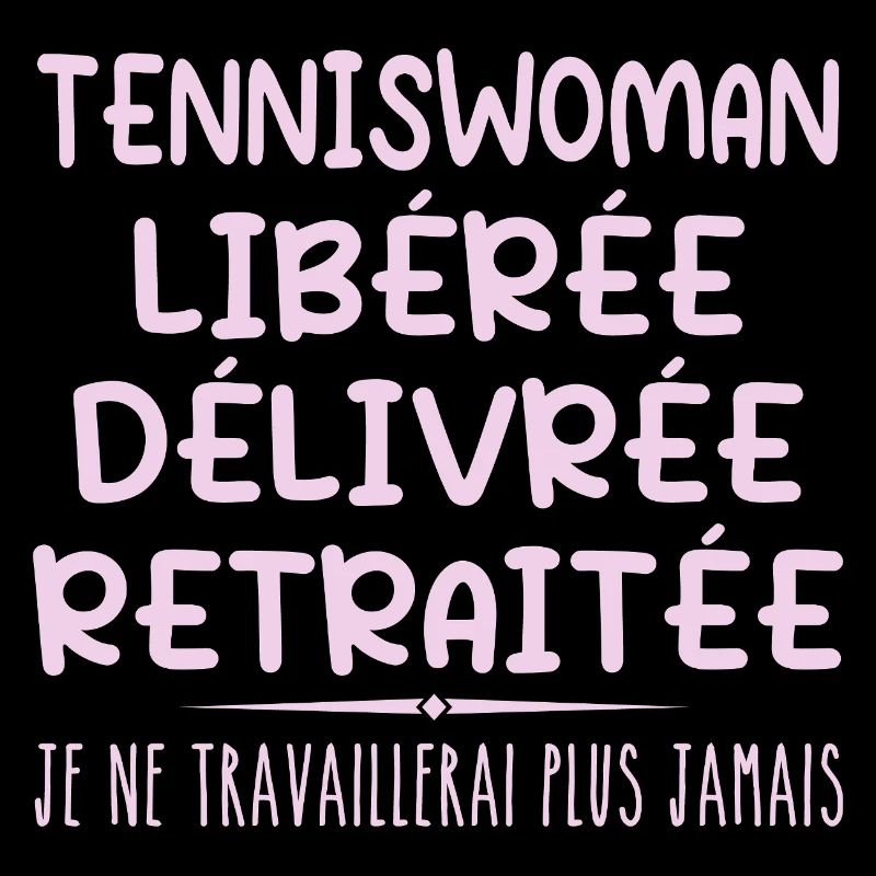 Tennisfrau feiert ihren Ruhestand mit Humor Geschenk