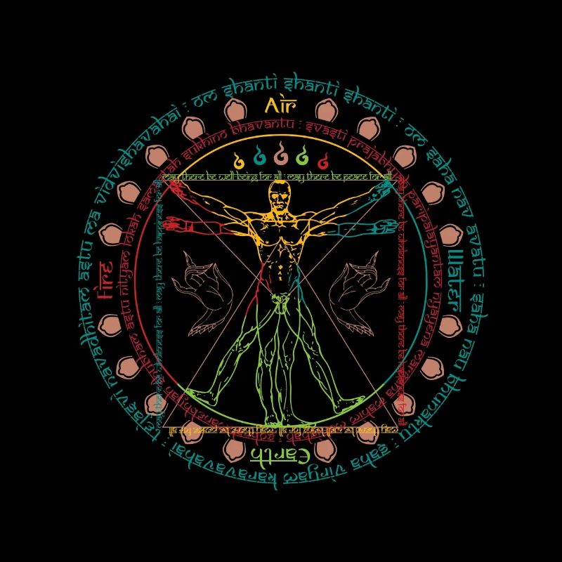 Vitruvian Cosmo Wise Man