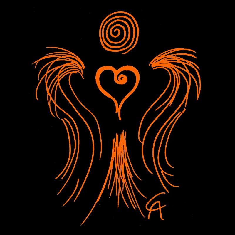Herzengel orange
