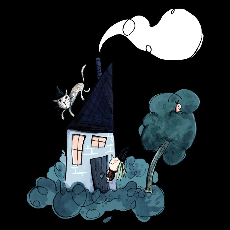 Haexenhaus mit Katze
