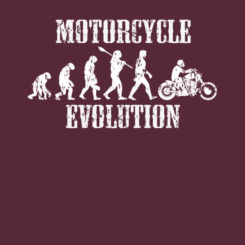 Evolution Biker Motorrad Geschenk