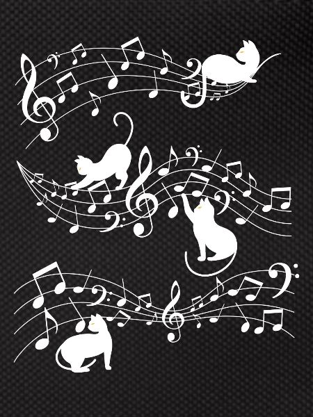 Music Note And Cat
