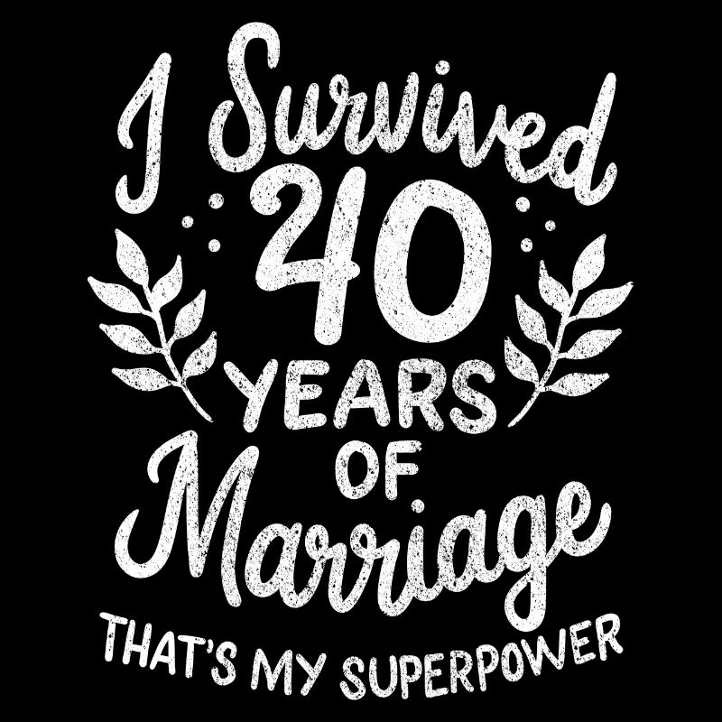 40e anniversaire de mariage a survécu 40 ans de