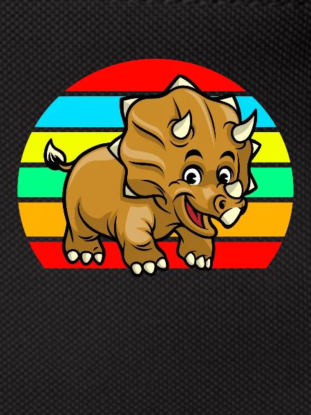 Triceratops sunset