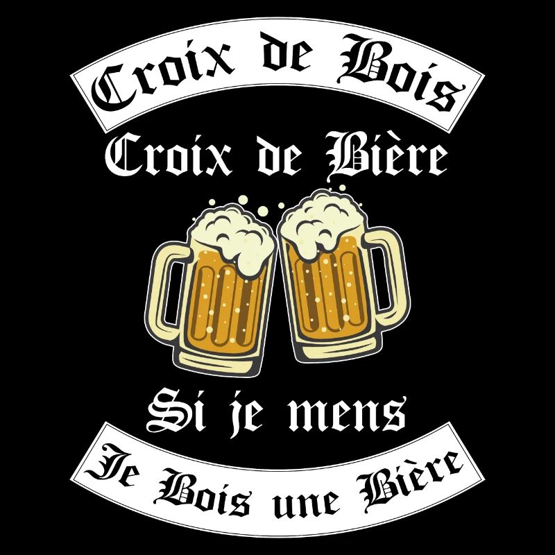 crois de bois croix de bière | cadeau beauf