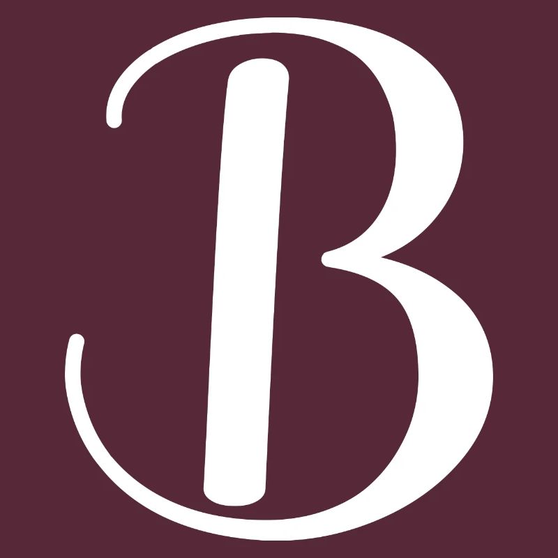 Calligraphie, initiale B