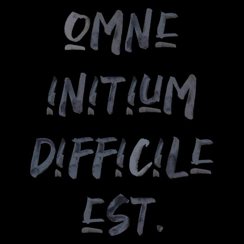 tout commencement est difficile citation latine écriture