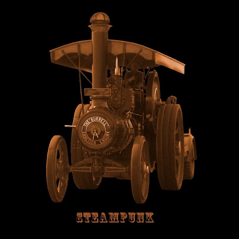 Tractor Tractor Steampunk Steam Engine Retro