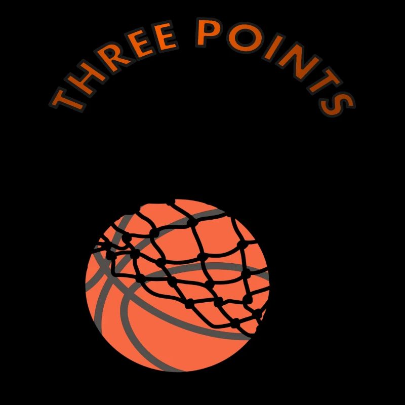 Les basketteurs jouent trois points